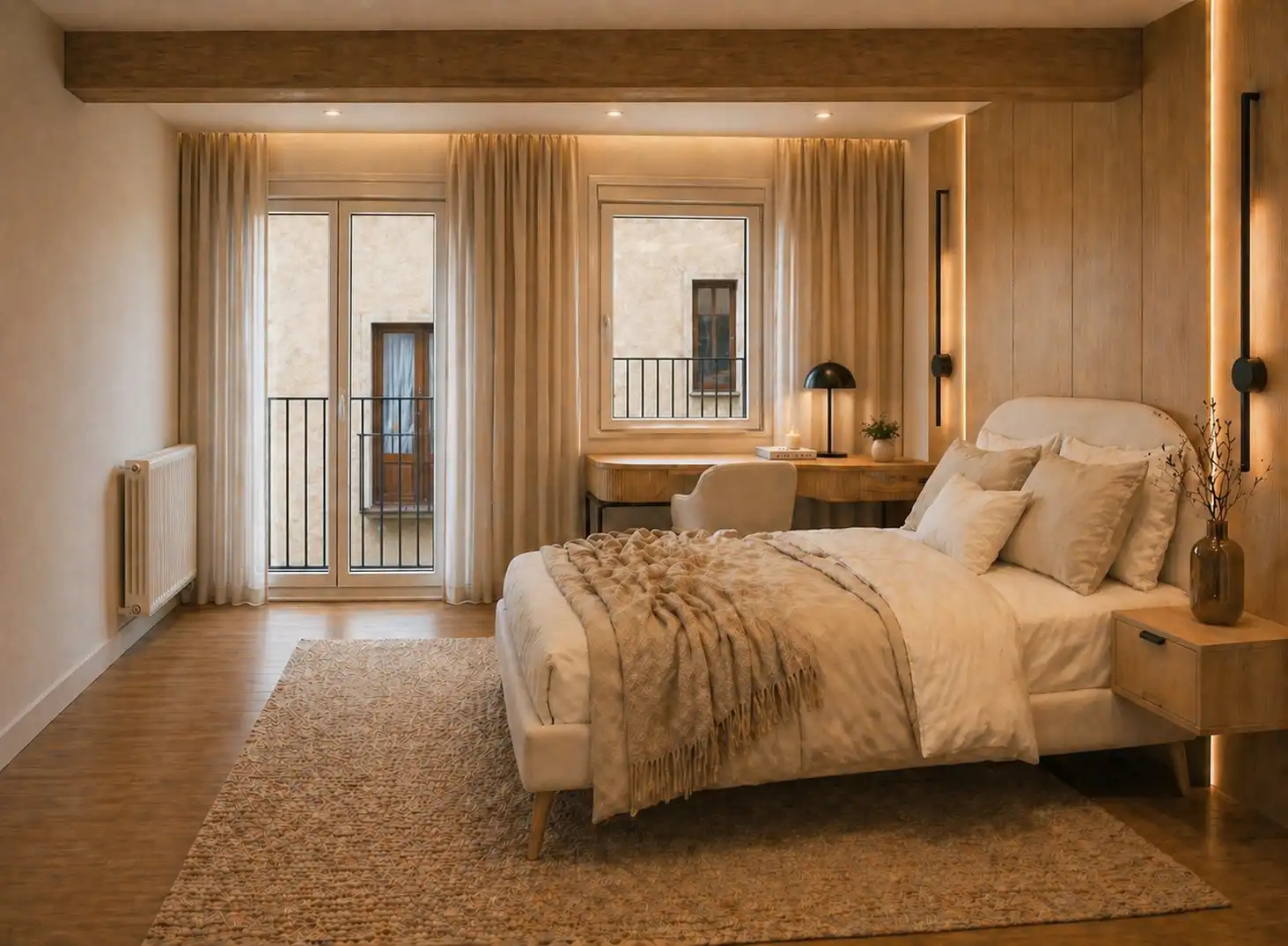 Habitación de Casa adosada en venta en Sant Joan de les Abadesses con Calefacción, Horno y Balcón
