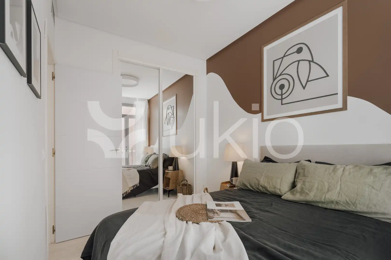 Habitación de Apartamento de alquiler en Madrid con Aire acondicionado, Calefacción y Amueblado