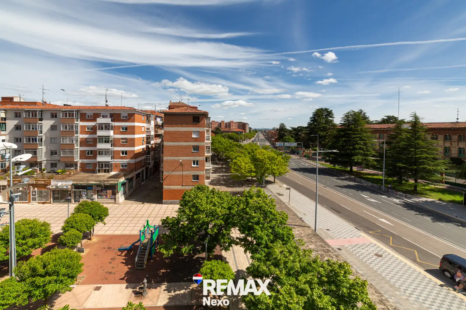 Exterior view of Flat for sale in Palencia  with Air Conditioner, Terrace and Storage room