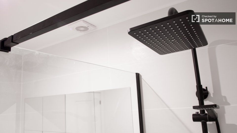 Bathroom of Flat to rent in  Madrid Capital  with Air Conditioner, Heating and Furnished
