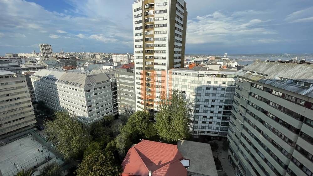 Exterior view of Flat to rent in A Coruña Capital   with Heating, Parquet flooring and Furnished