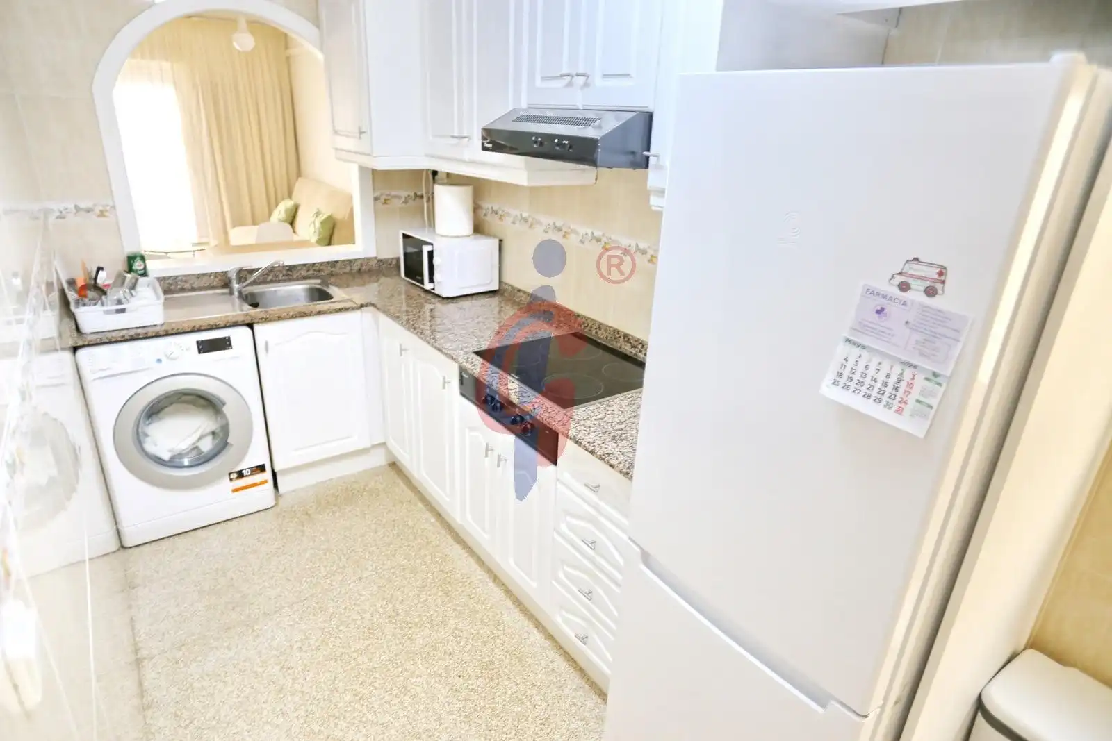 Cocina de Piso de alquiler en Guardamar del Segura con Aire acondicionado, Terraza y Amueblado