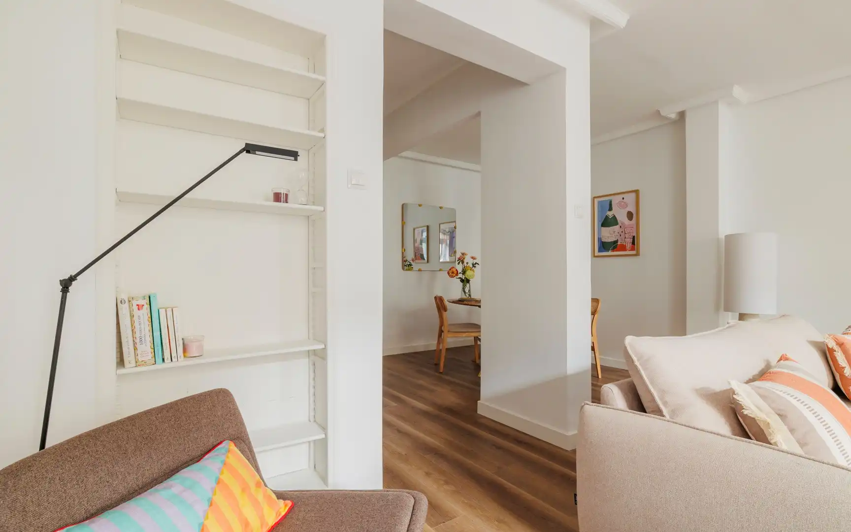 Sala de estar de Piso de alquiler en Madrid con Aire acondicionado, Calefacción y Amueblado