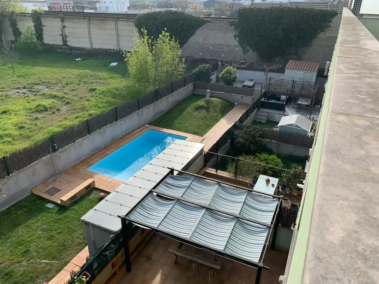 Swimming pool of Duplexes for sale in Figueres  with Air Conditioner and Terrace
