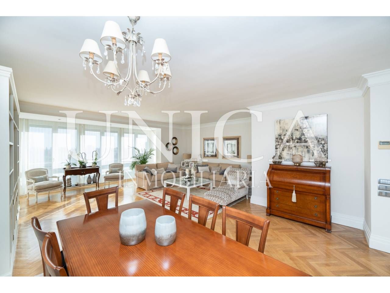 Dining room of Flat for sale in  Madrid Capital  with Air Conditioner, Heating and Storage room
