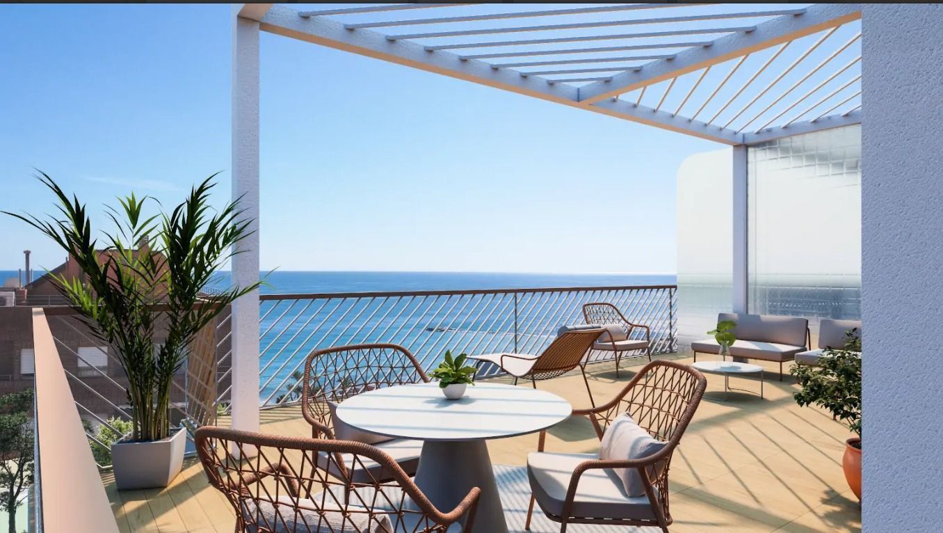 Terrassa de Apartament en venda en Villajoyosa / La Vila Joiosa amb Aire condicionat i Piscina comunitària