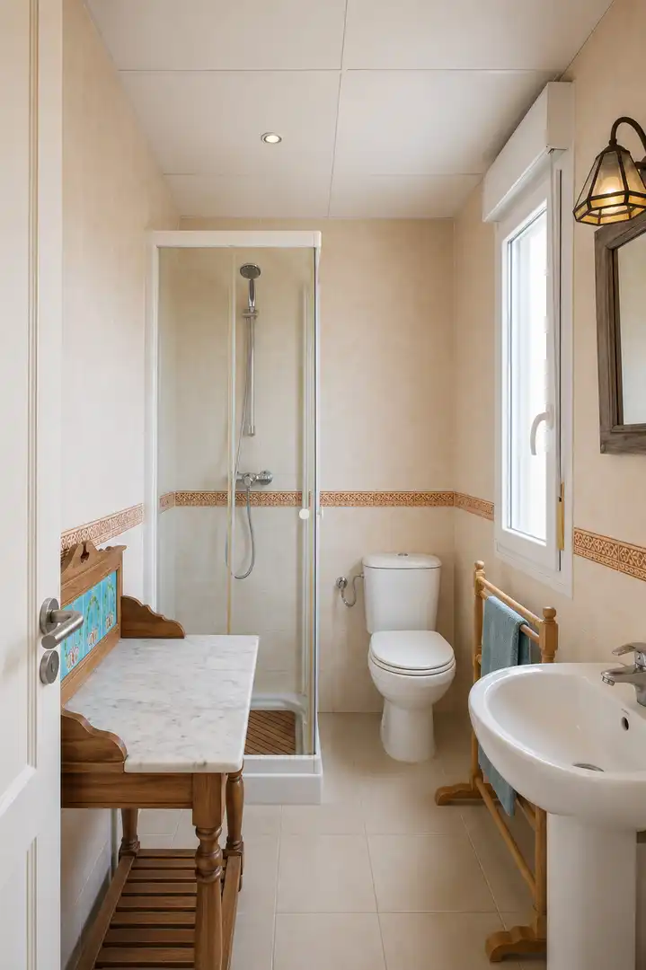 Bathroom of Houses for sale in Espartinas  with Air Conditioner, Private garden and Oven