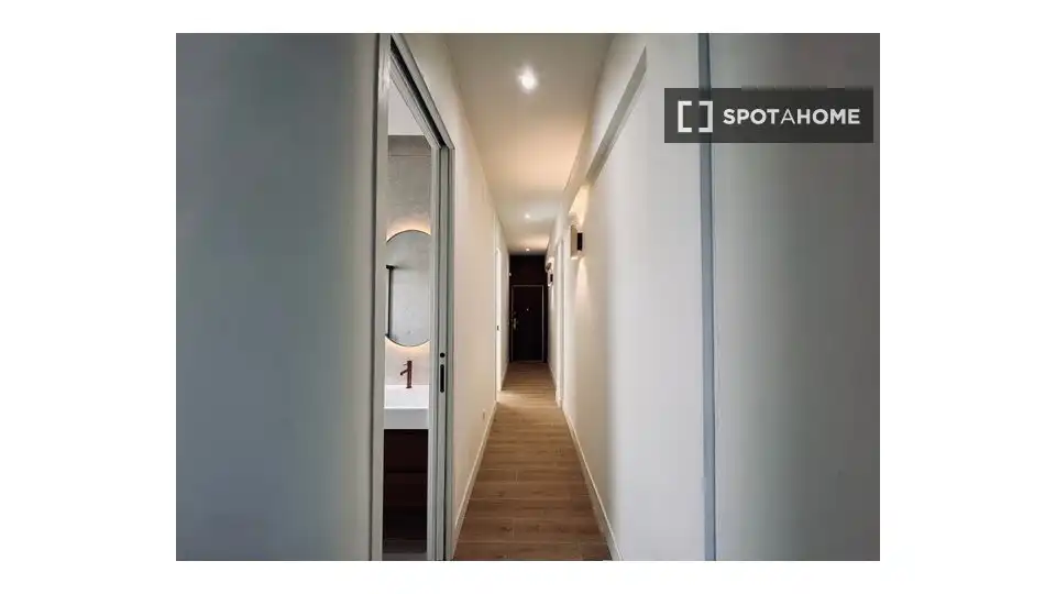 Apartament per a compartir en Madrid amb Aire condicionat, Terrassa i Moblat