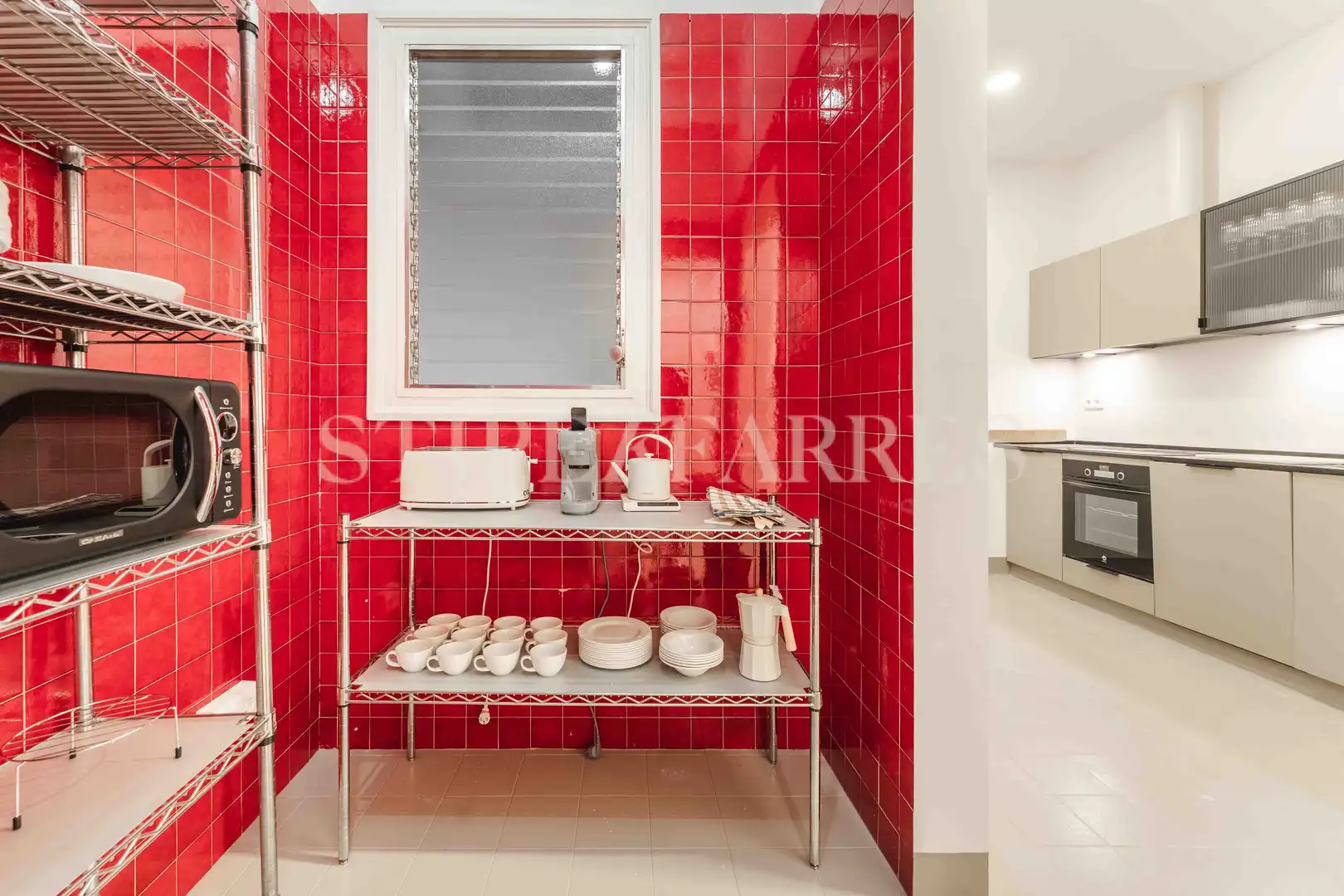 Cocina de Piso de alquiler en Barcelona con Aire acondicionado, Calefacción y Amueblado