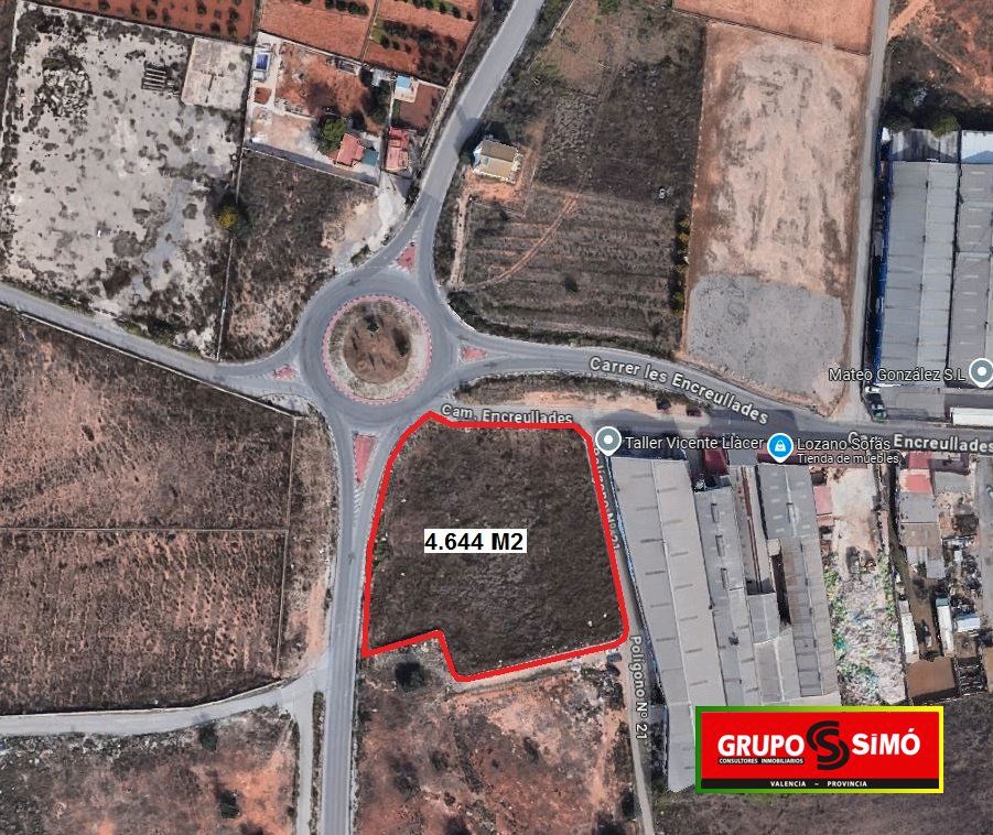 Terreno industrial en venta en Aldaia