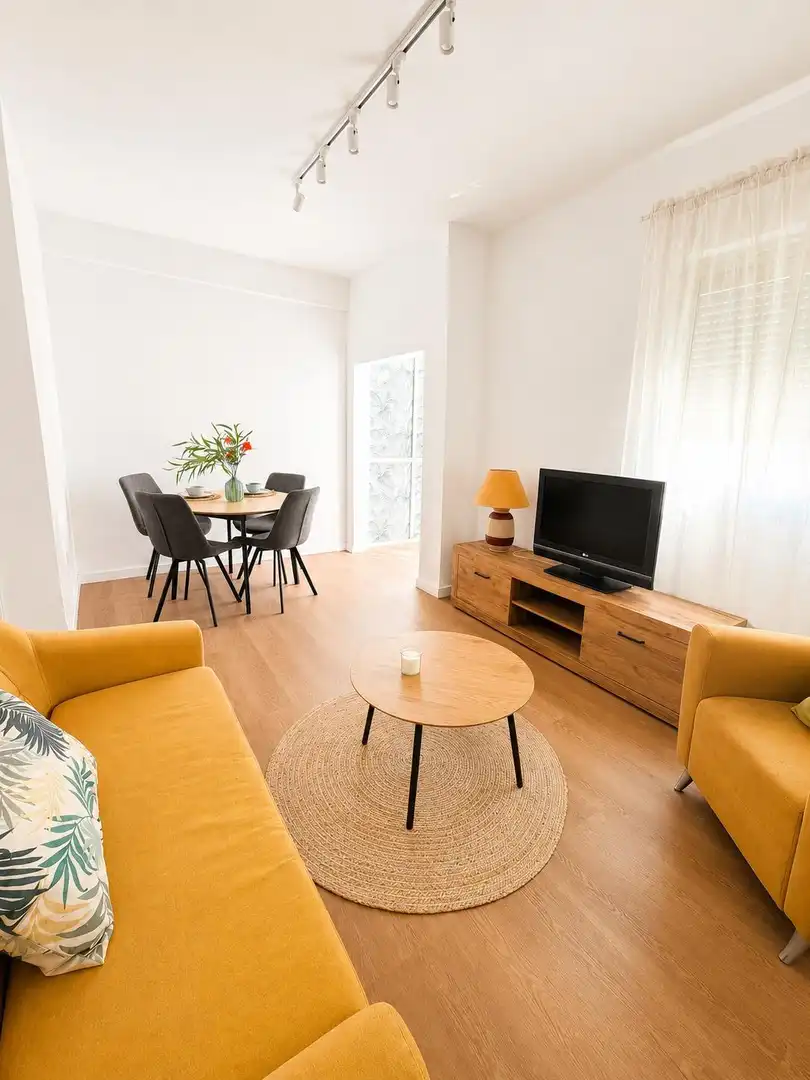 Sala de estar de Piso en venta en El Puerto de Santa María con Aire acondicionado, Calefacción y Amueblado