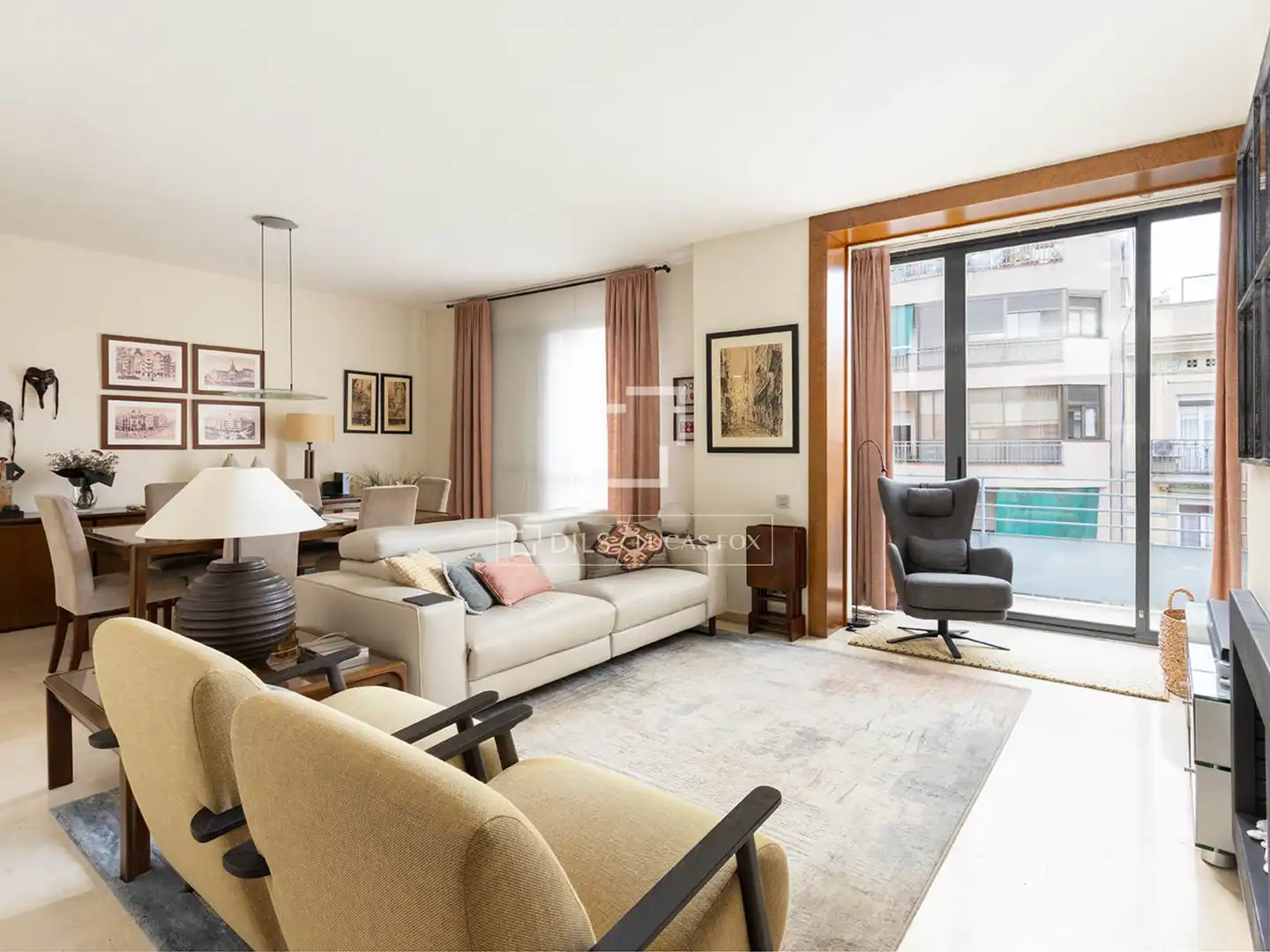 Sala d'estar de Àtic en venda en Barcelona amb Aire condicionat, Calefacció i Terrassa