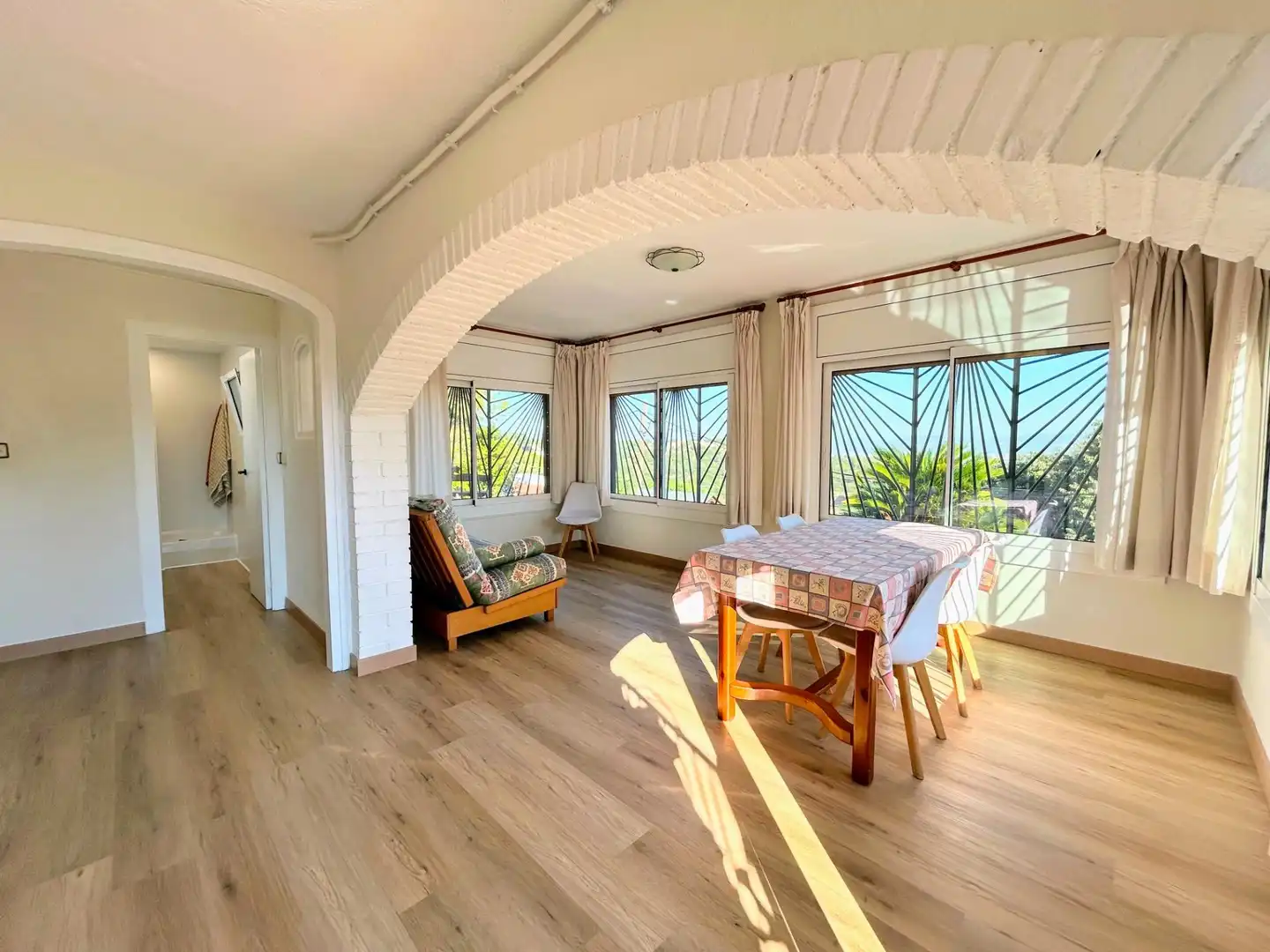 Dining room of Flat for rent in Sant Cugat del Vallès  with Private garden, Parquet flooring and Terrace