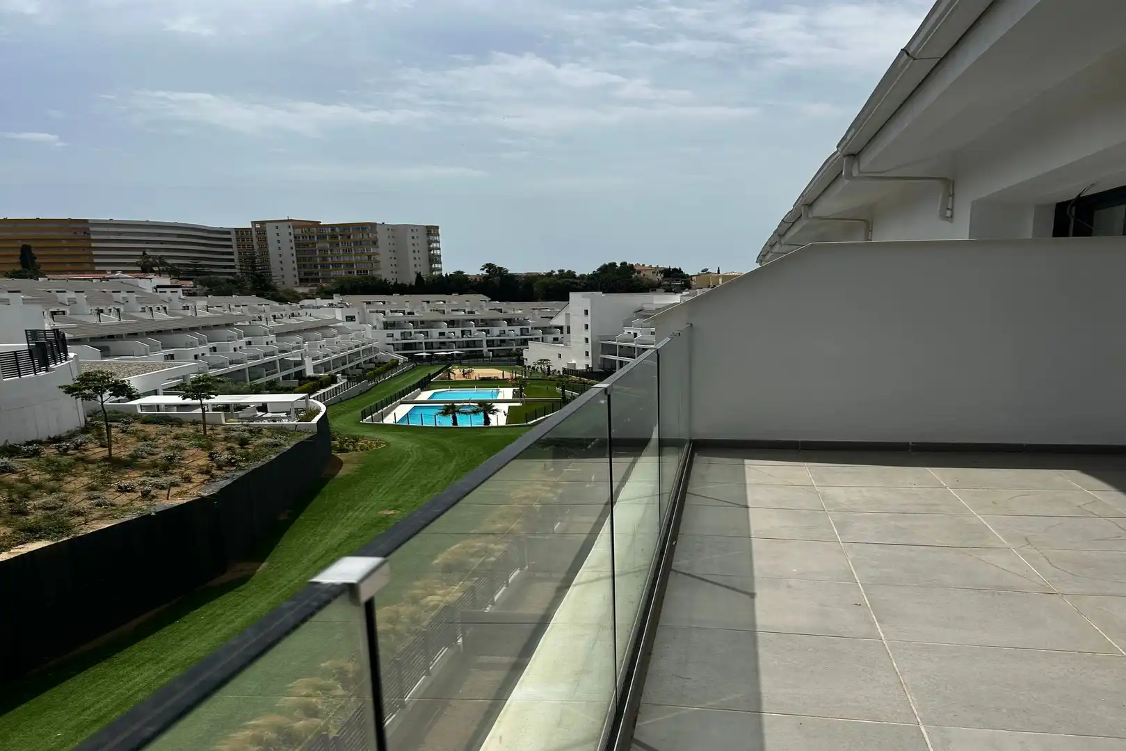 Terrasse von Dachboden zur Miete in Fuengirola mit Terrasse