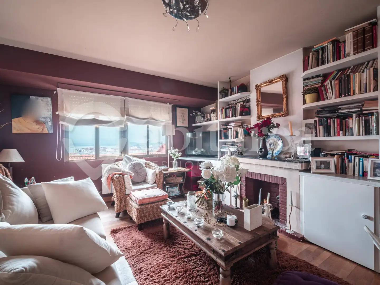 Living room of Flat for sale in Santander  with Heating and Parquet flooring