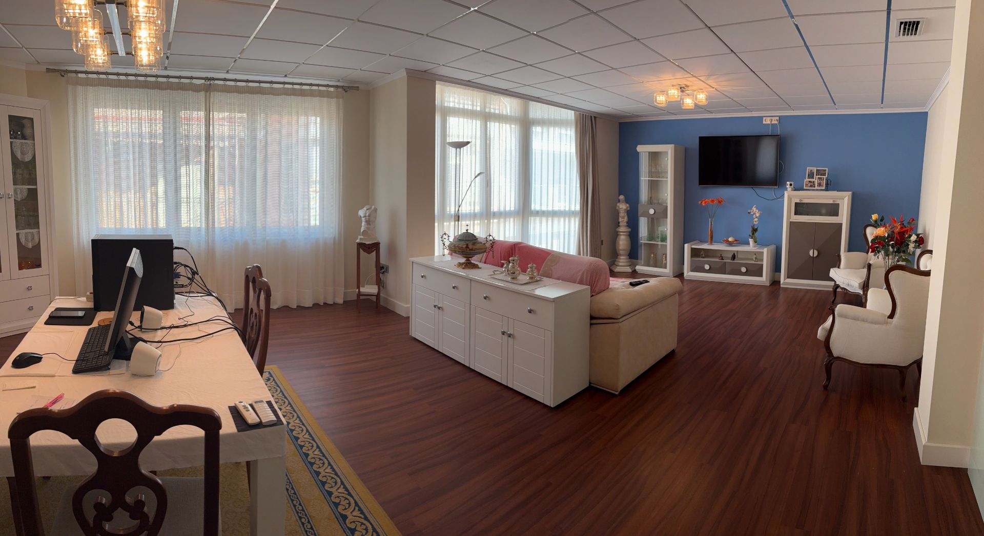 Living room of House or chalet for sale in Callosa de Segura  with Air Conditioner, Parquet flooring and Terrace