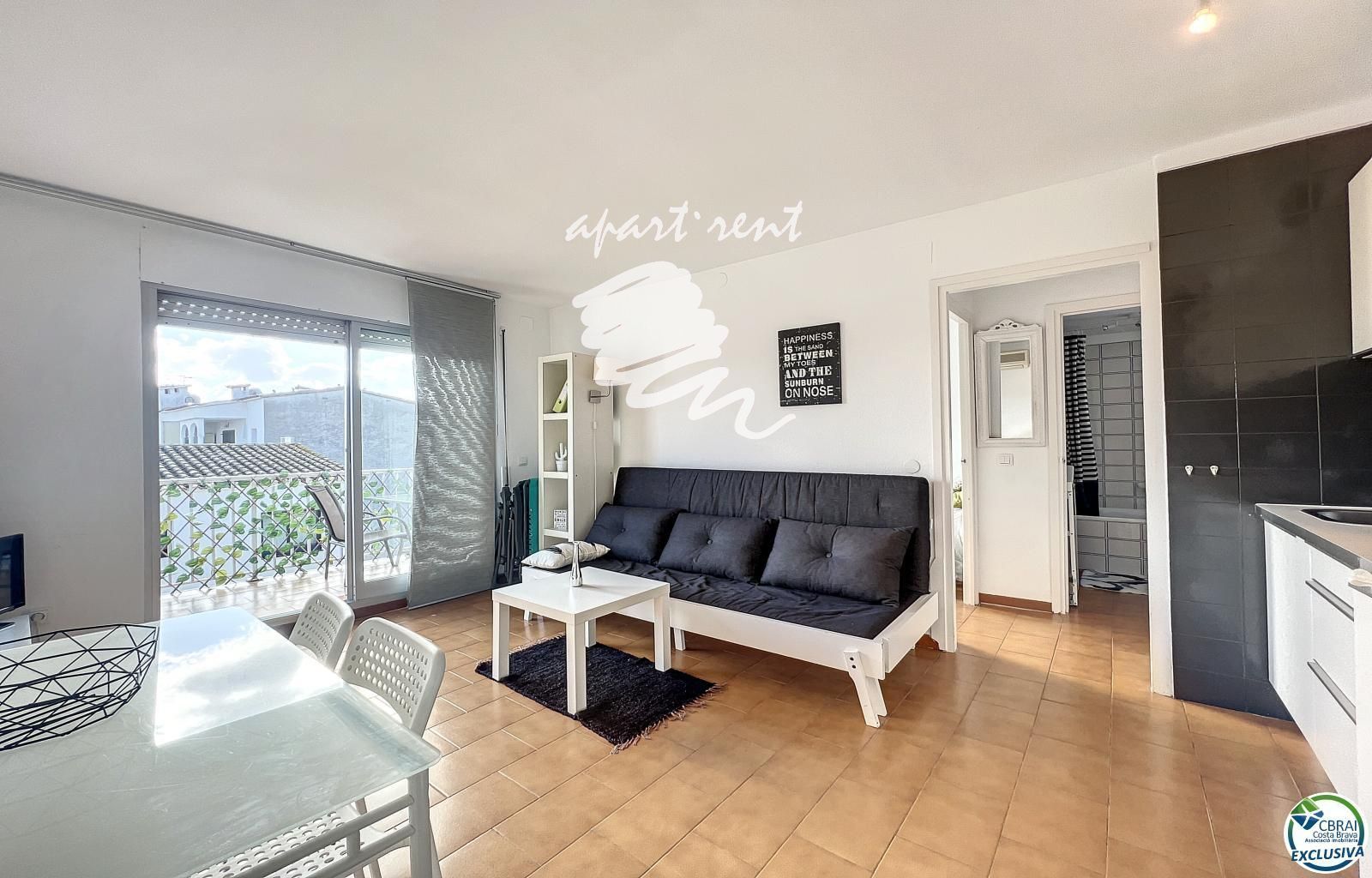 Living room of Flat for sale in Empuriabrava  with Air Conditioner, Terrace and Balcony