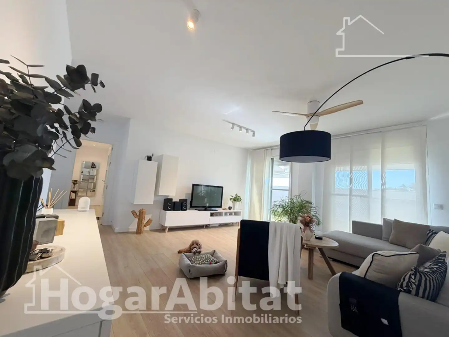 Living room of Attic for sale in Chiva  with Air Conditioner and Terrace