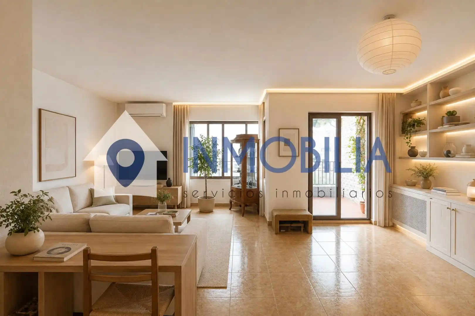 Wohnzimmer von Wohnung zum Verkauf in Madrid mit Klimaanlage, Heizung und Terrasse
