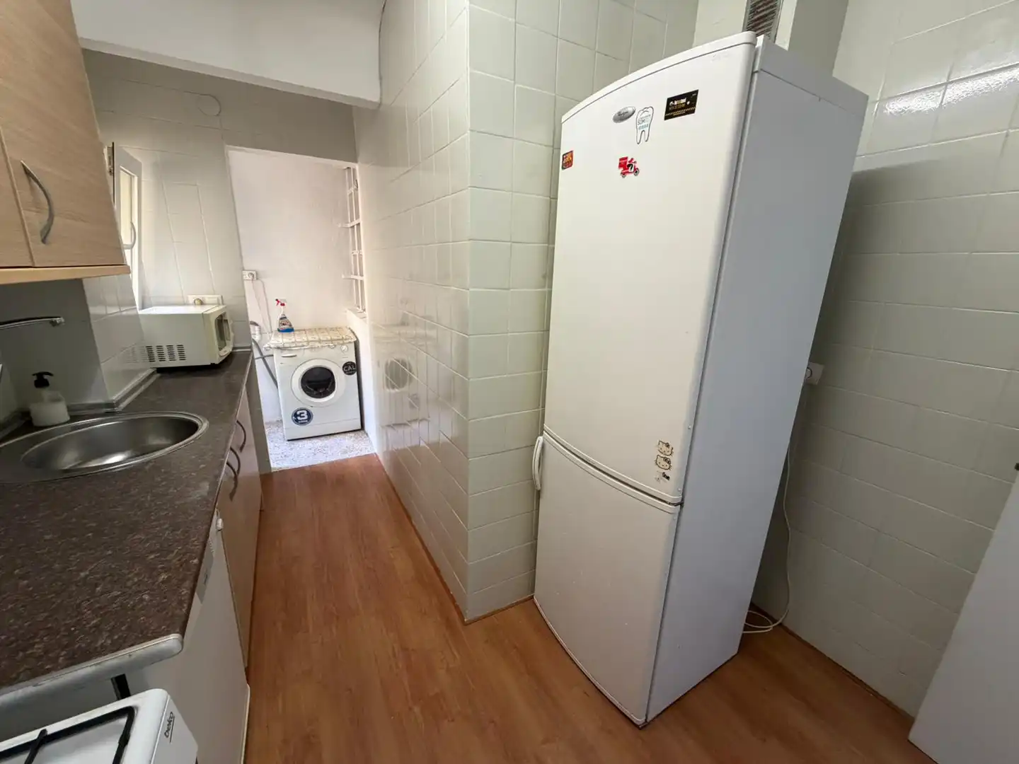 Cocina de Piso de alquiler en Lleida con Calefacción, Parquet y Amueblado