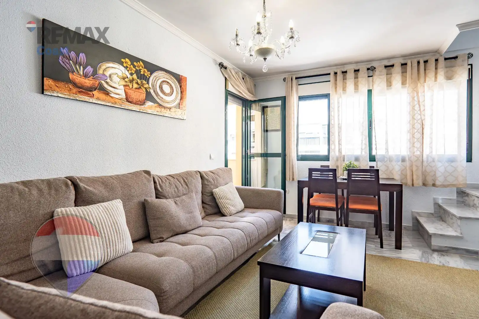 Sala de estar de Ático en venta en Málaga con Aire acondicionado y Terraza