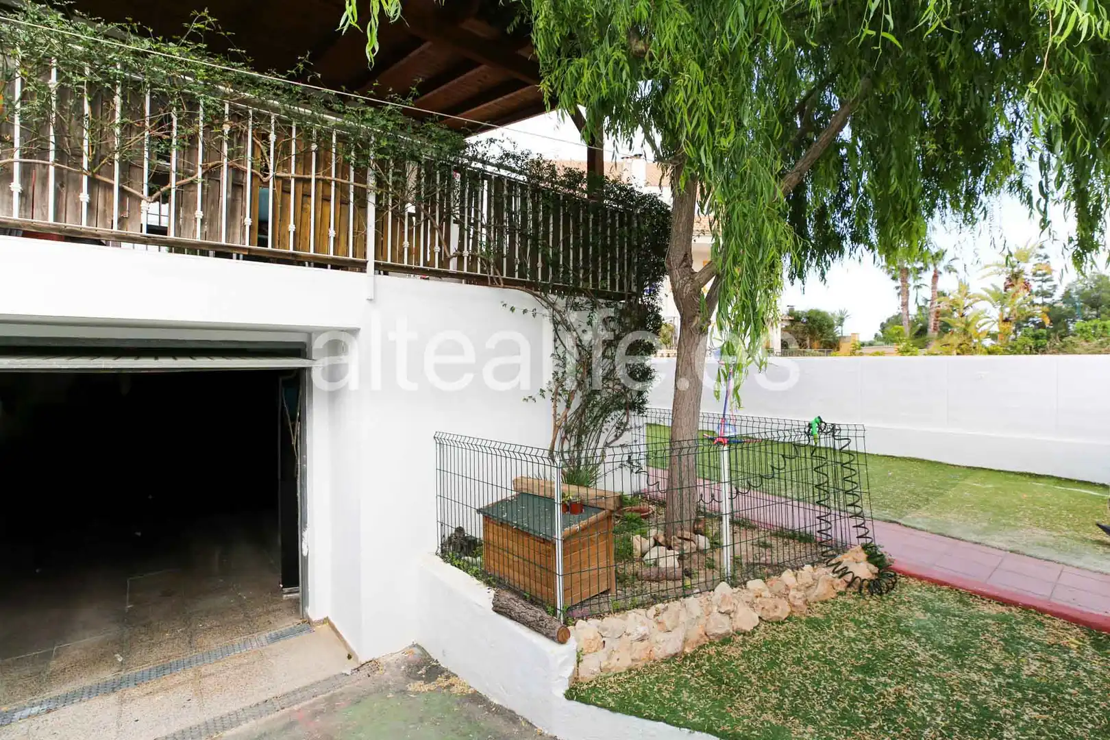 Vista exterior de Casa adosada en venta en La Nucia con Aire acondicionado, Jardín privado y Terraza