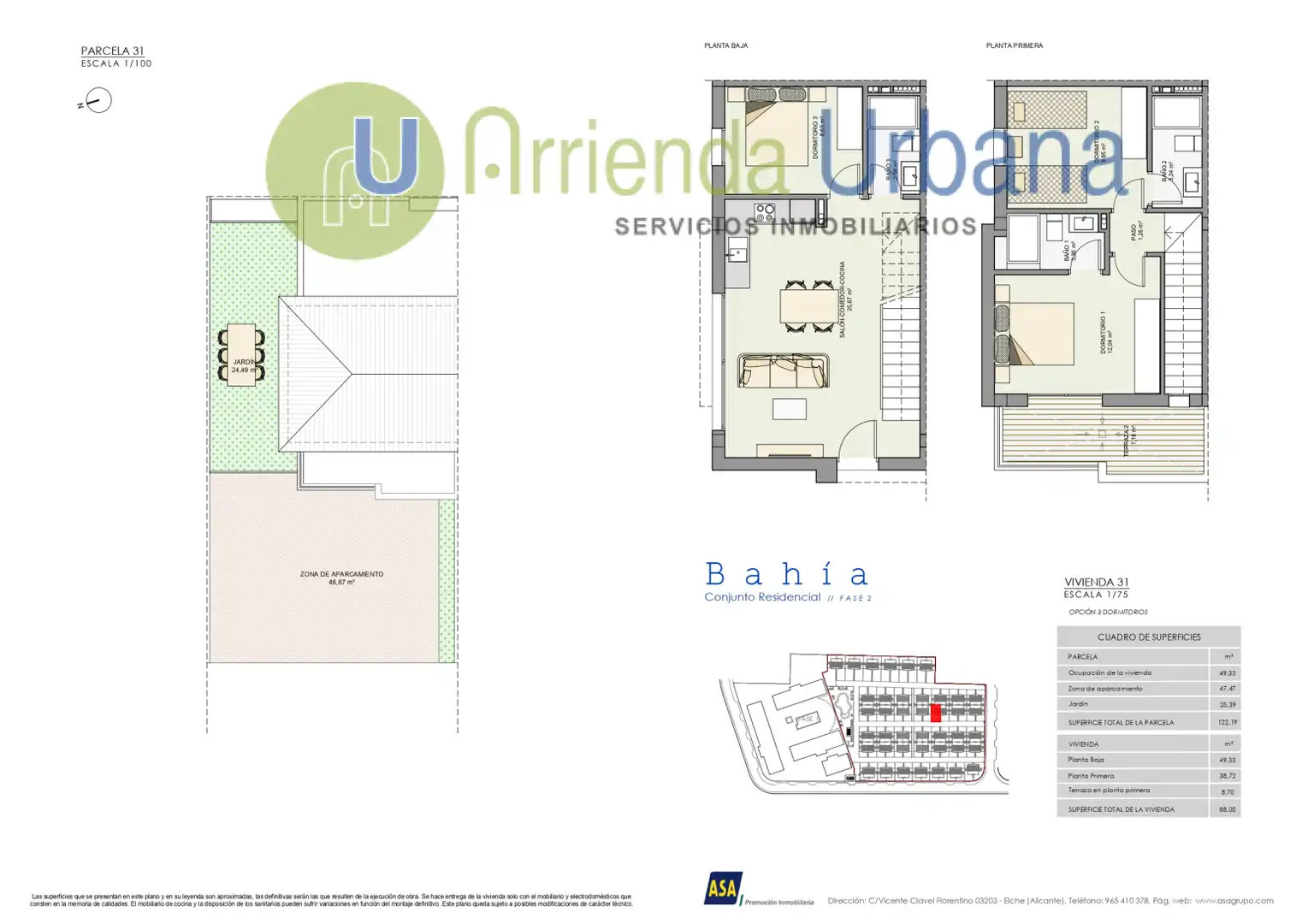 Adosado con piscina en venta en Santa Pola - Calle Josefa Botella Samper, imagen 55