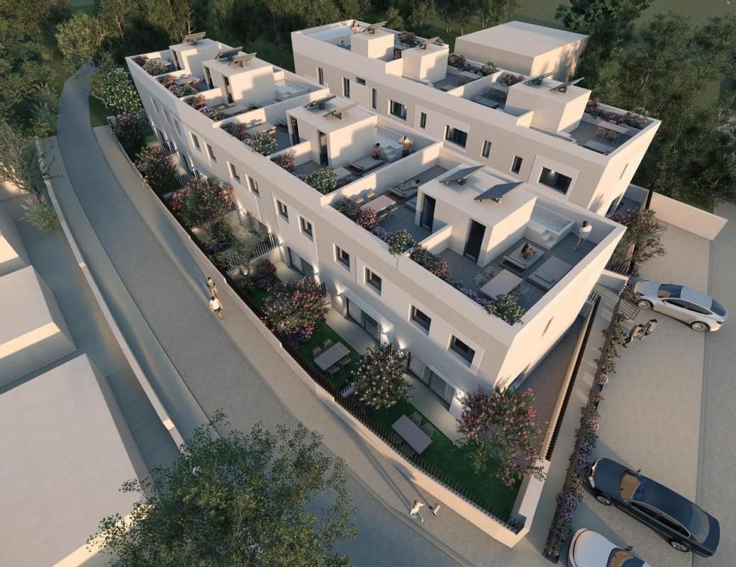 Vista exterior de Dúplex en venta en Sant Antoni de Portmany con Aire acondicionado, Calefacción y Jardín privado