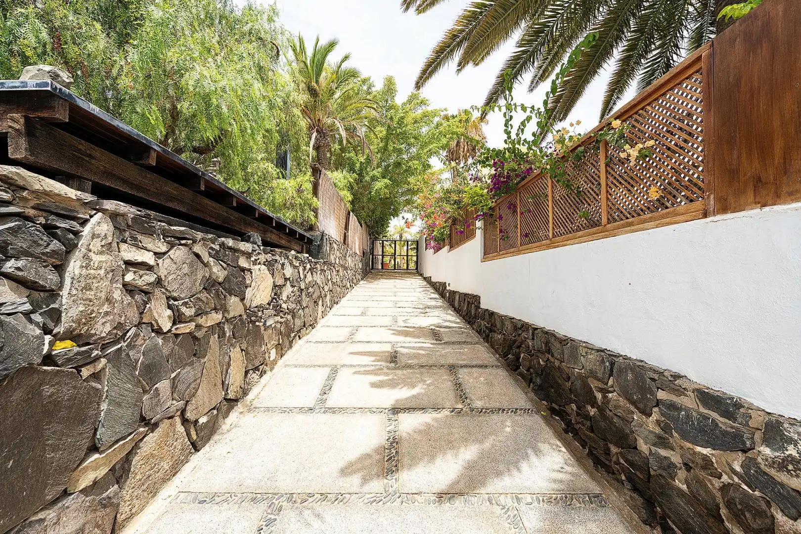 Vista exterior de Casa o chalet en venta en San Bartolomé de Tirajana con Jardín privado, Terraza y Piscina comunitaria