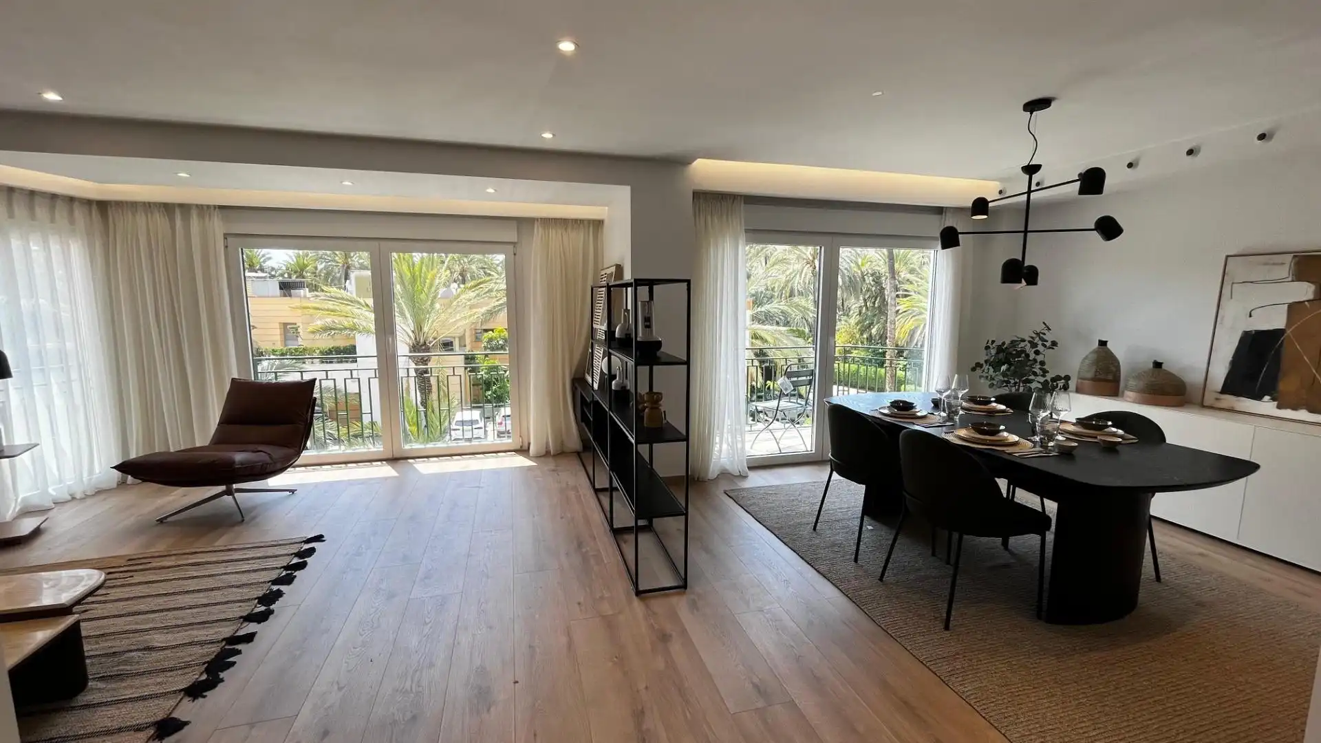 Dining room of Flat for rent in Elche / Elx  with Air Conditioner, Furnished and Balcony