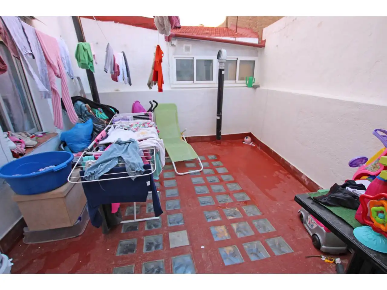 Balcony of Flat for sale in Madrid  with Air Conditioner
