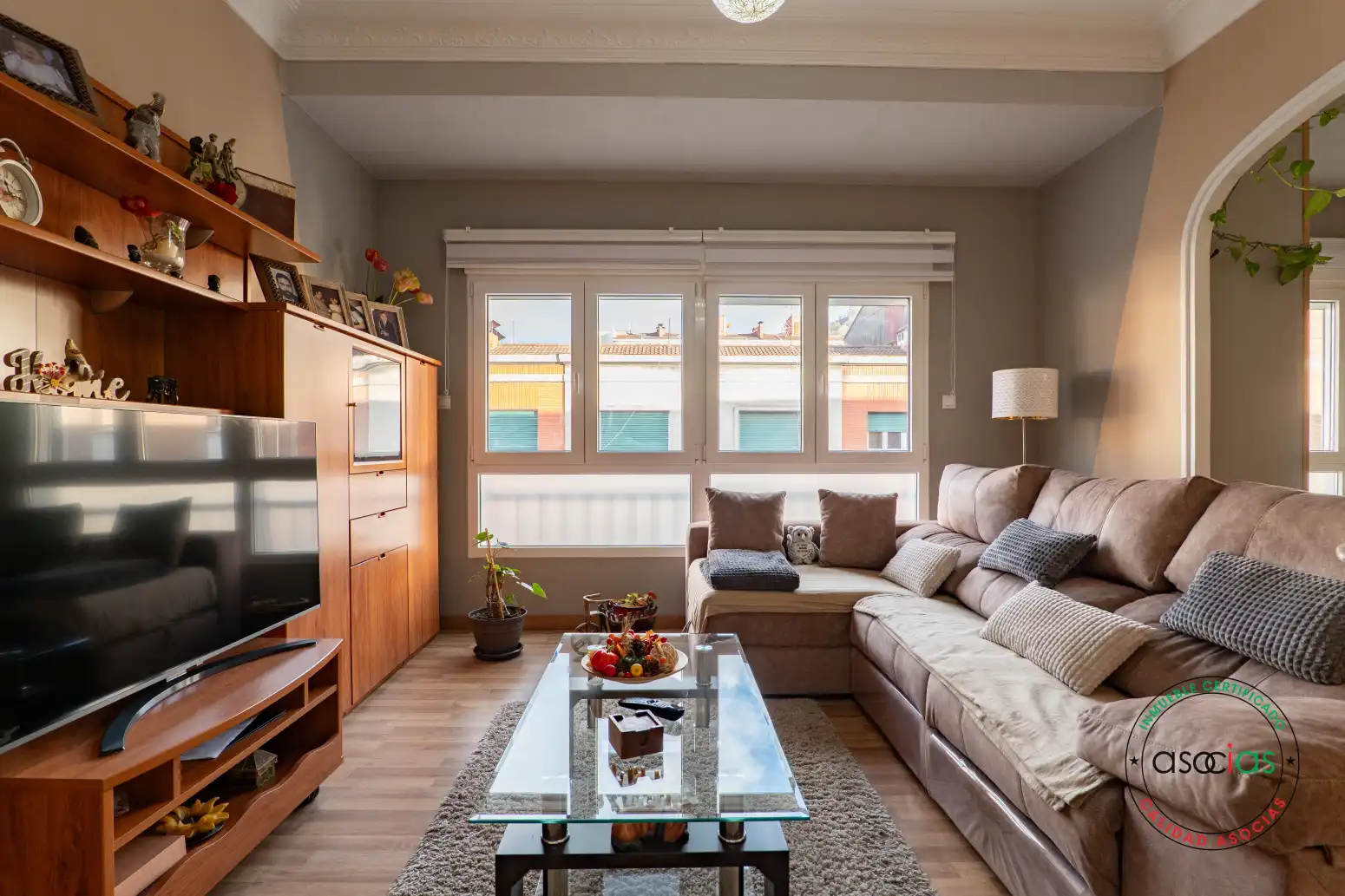 Sala de estar de Piso en venta en Mieres (Asturias) con Calefacción