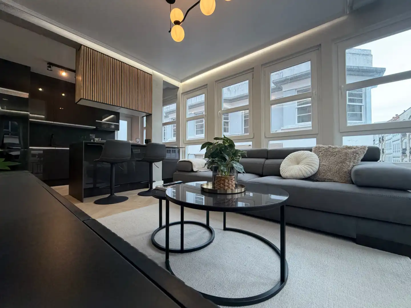 Wohnzimmer von Wohnung zum Verkauf in Ferrol mit Möbliert