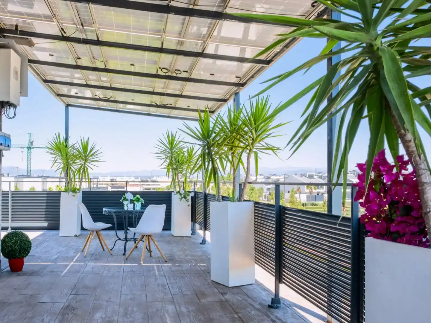 Terrace of Flat for sale in Boadilla del Monte  with Air Conditioner, Private garden and Parquet flooring