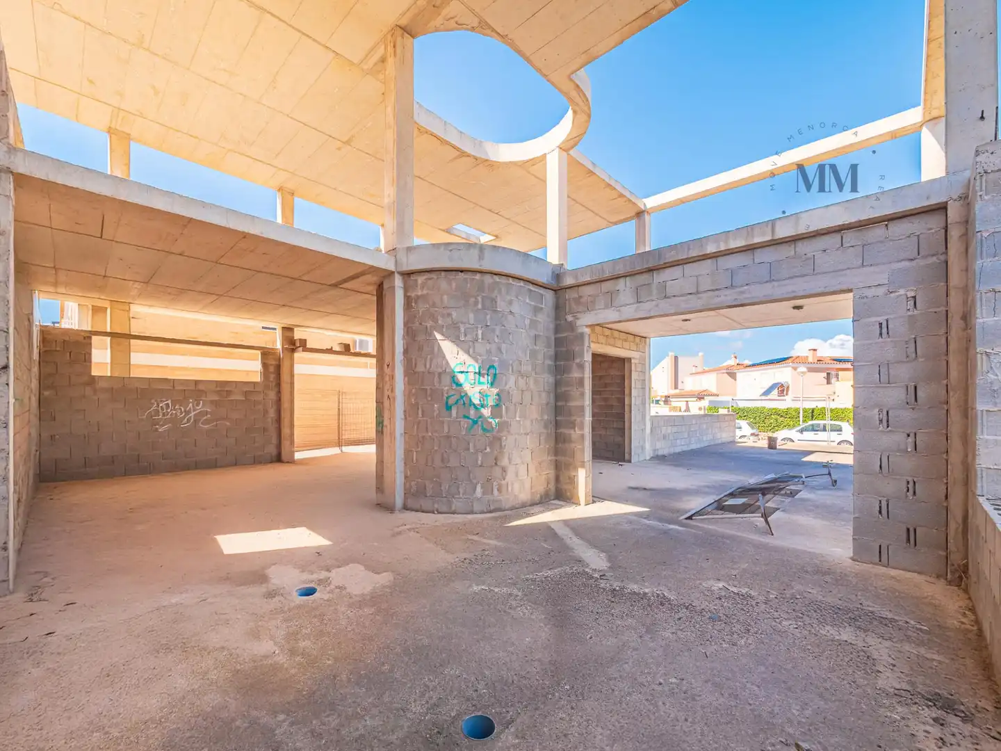 Vista exterior de Casa o xalet en venda en Maó - Mahón amb Jardí privat, Terrassa i Piscina