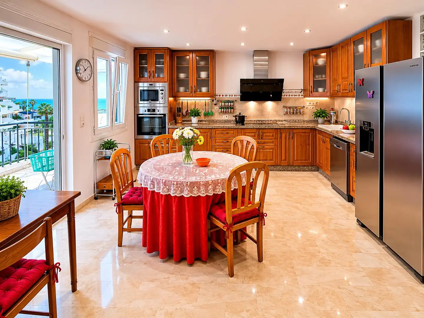Kitchen of Flat for sale in Benalmádena  with Air Conditioner, Terrace and Furnished