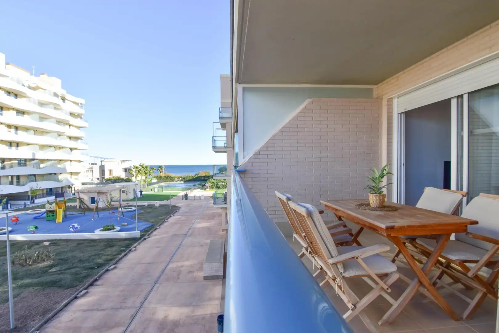Terrace of Flat for rent in El Puig de Santa Maria  with Air Conditioner, Heating and Private garden