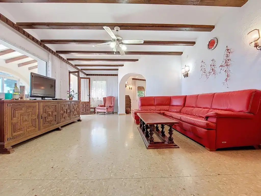 Sala de estar de Casa o chalet en venta en Dénia con Terraza y Piscina