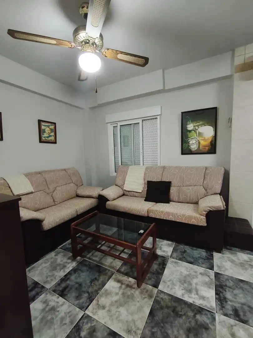 Living room of Flat for rent in Elche / Elx  with Air Conditioner, Furnished and Balcony
