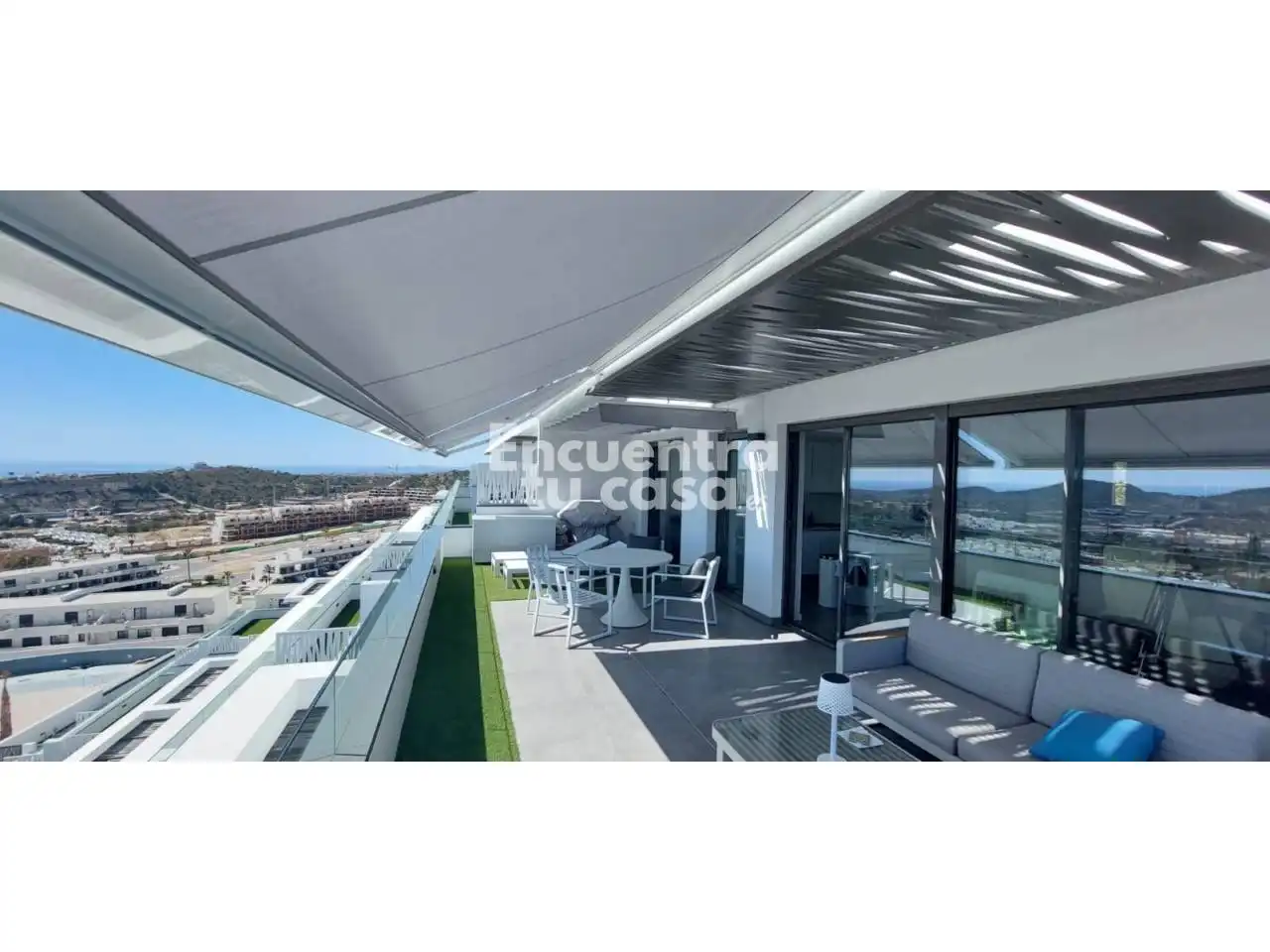 Terrasse von Dachboden zur Miete in Finestrat mit Klimaanlage, Heizung und Terrasse