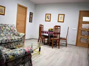Sala d'estar de Pis de lloguer en Ciudad Real amb Moblat i Balcó