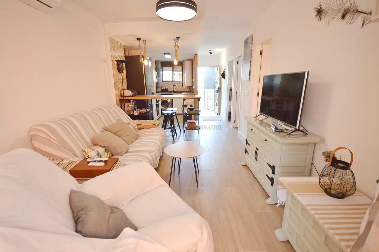 Sala d'estar de Apartament en venda en Torrevieja amb Aire condicionat, Calefacció i Terrassa