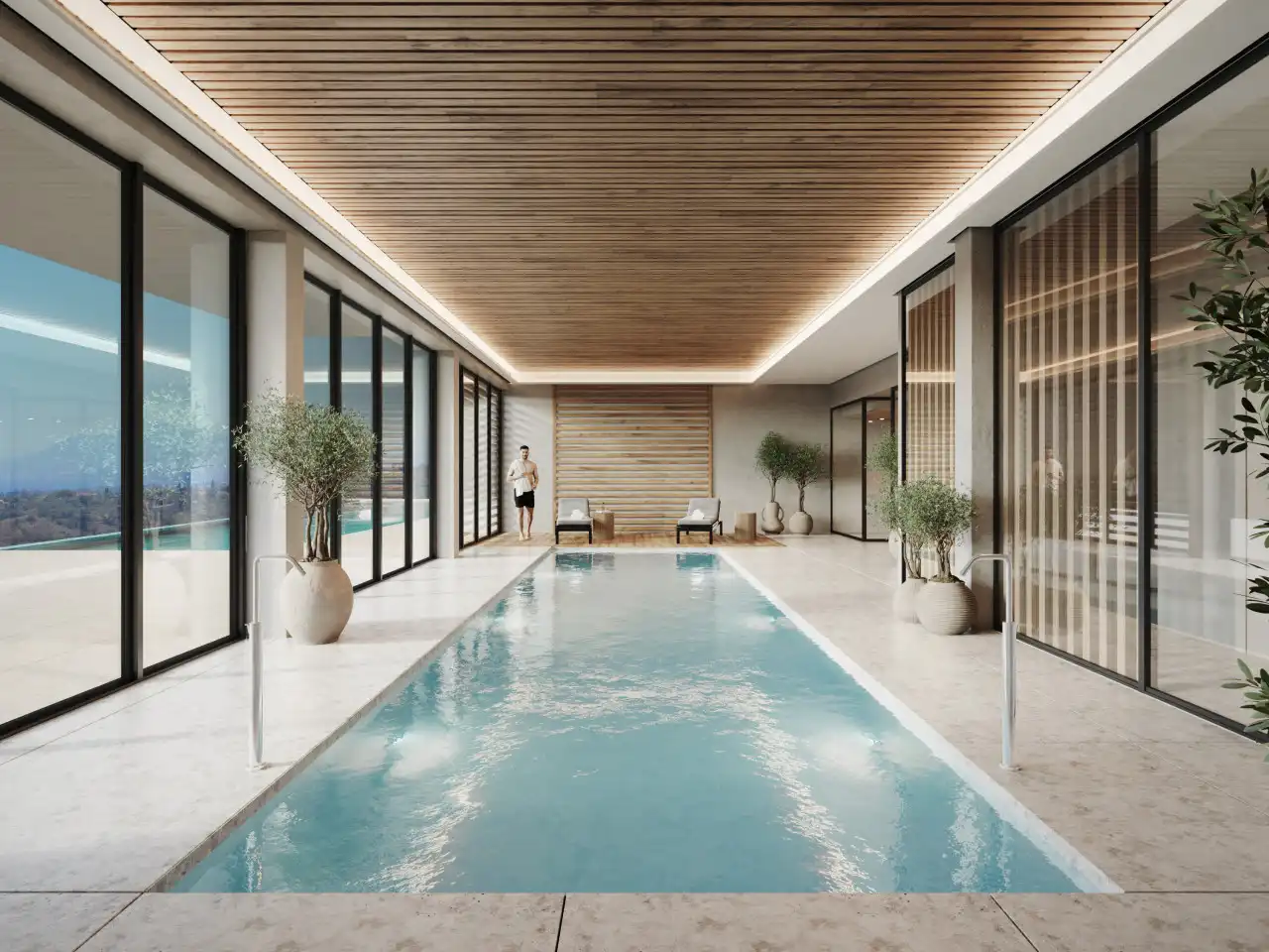 Piscina de Casa o chalet en venta en Marbella con Aire acondicionado, Calefacción y Jardín privado