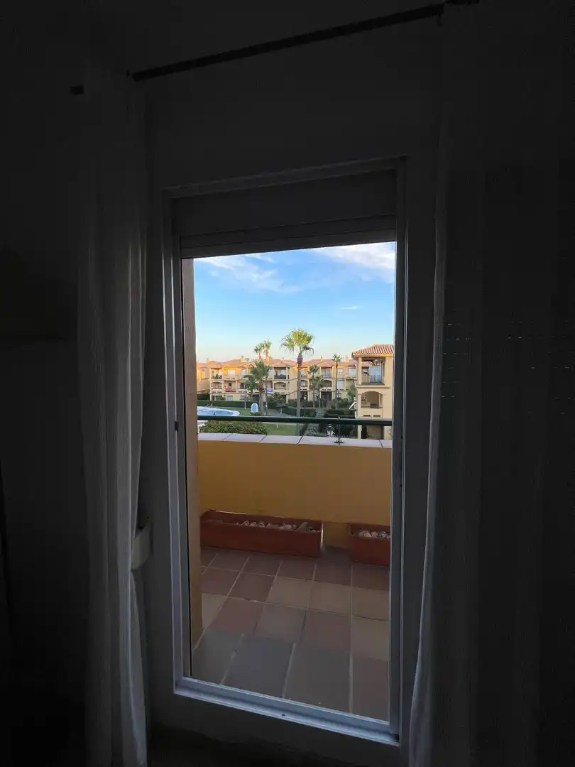 Balcony of Flat for rent in Chiclana de la Frontera  with Air Conditioner, Furnished and Oven