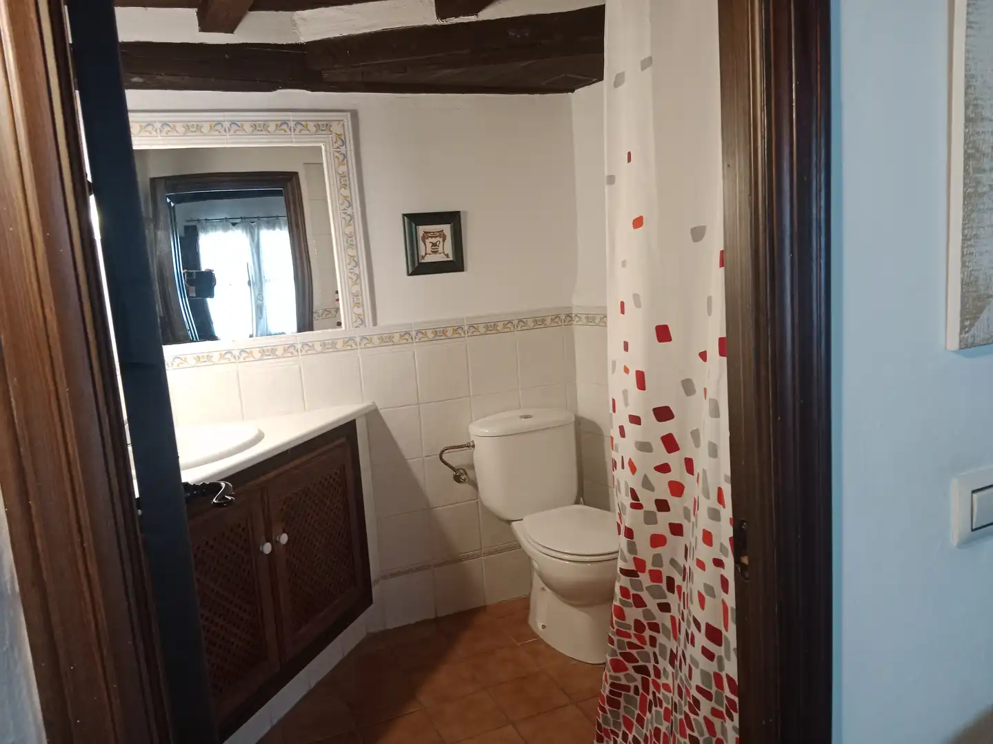 Baño de Finca rústica en venta en Casas del Castañar con Aire acondicionado, Calefacción y Amueblado