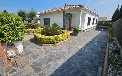 Exterior view of House or chalet for sale in Cànoves I Samalús  with Air Conditioner, Heating and Private garden