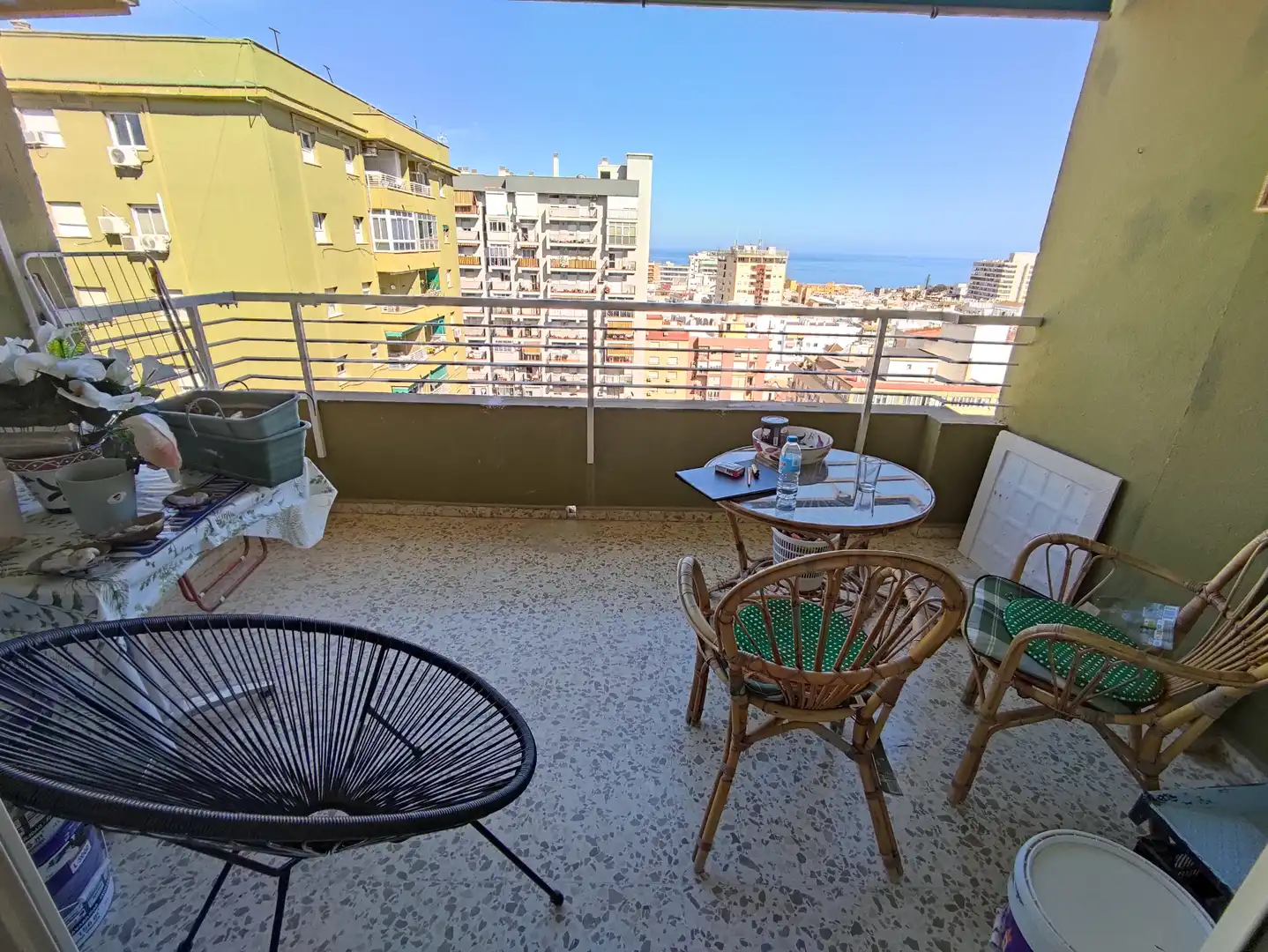 Terrasse von Wohnung zur Miete in Torremolinos mit Klimaanlage, Heizung und Terrasse