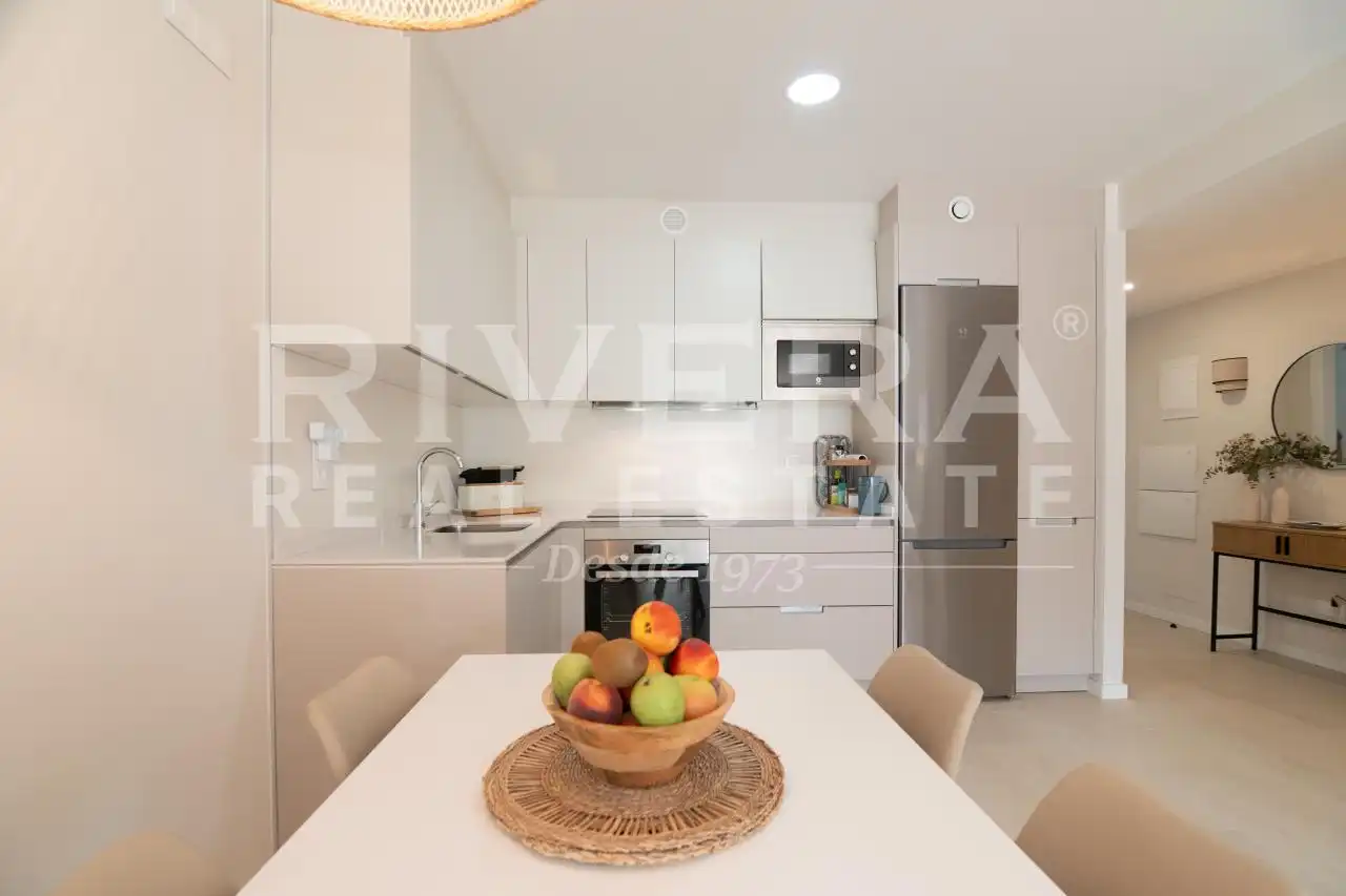 Cocina de Piso en venta en Sanxenxo con Calefacción, Terraza y Trastero