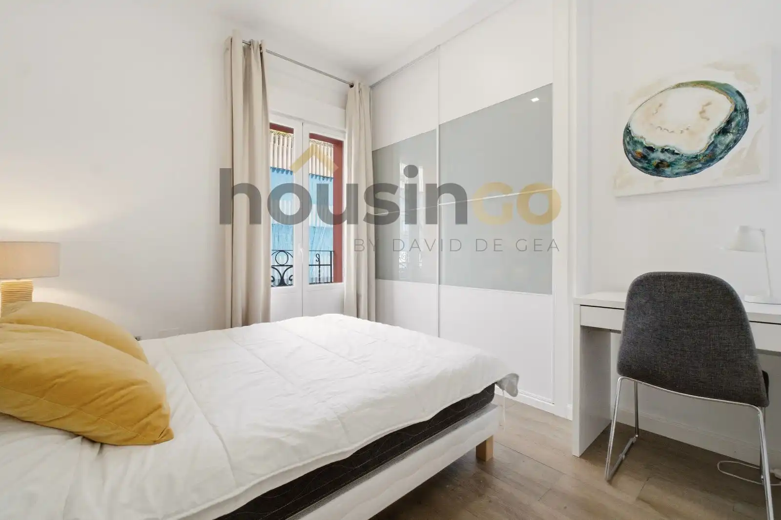 Schlafzimmer von Wohnung zum Verkauf in Madrid mit Klimaanlage, Heizung und Terrasse