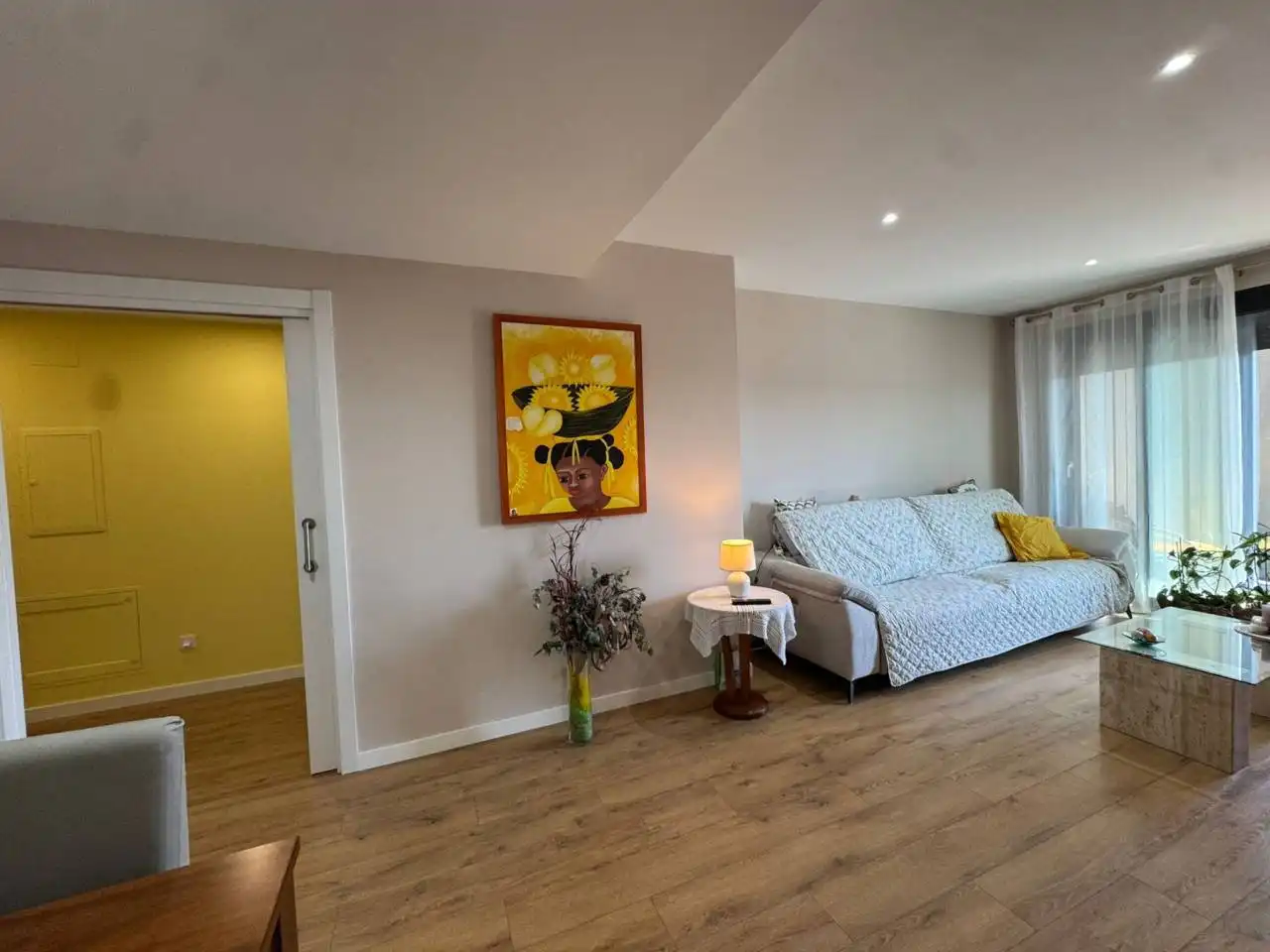 Wohnzimmer von Wohnung zum Verkauf in Granollers mit Klimaanlage, Heizung und Parkett